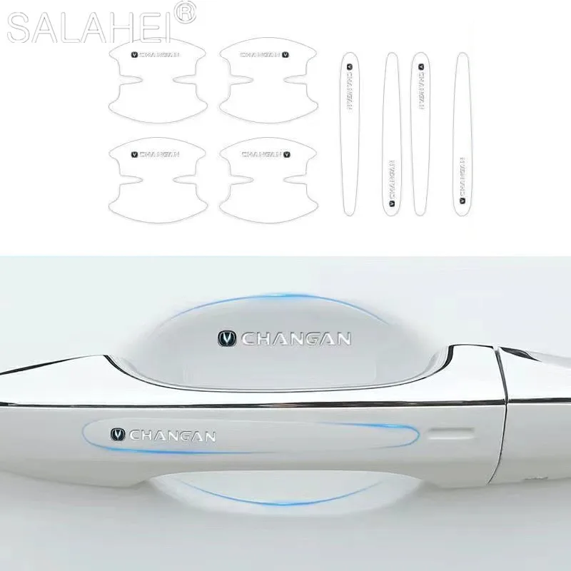 

TPU Car Door Bowl Handle Transparent Invisible Stickers For Changan Eado XT DT CS15 CS35 CS55 CS75 PLUS CS85 COUPE CS95 Dsvin V7