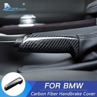carbon fiber universal car handbrake grips cover interior for bmw 1 2 3 4 series e46 e90 e92 e60 e39 f30 f34 f10 f20 accessories