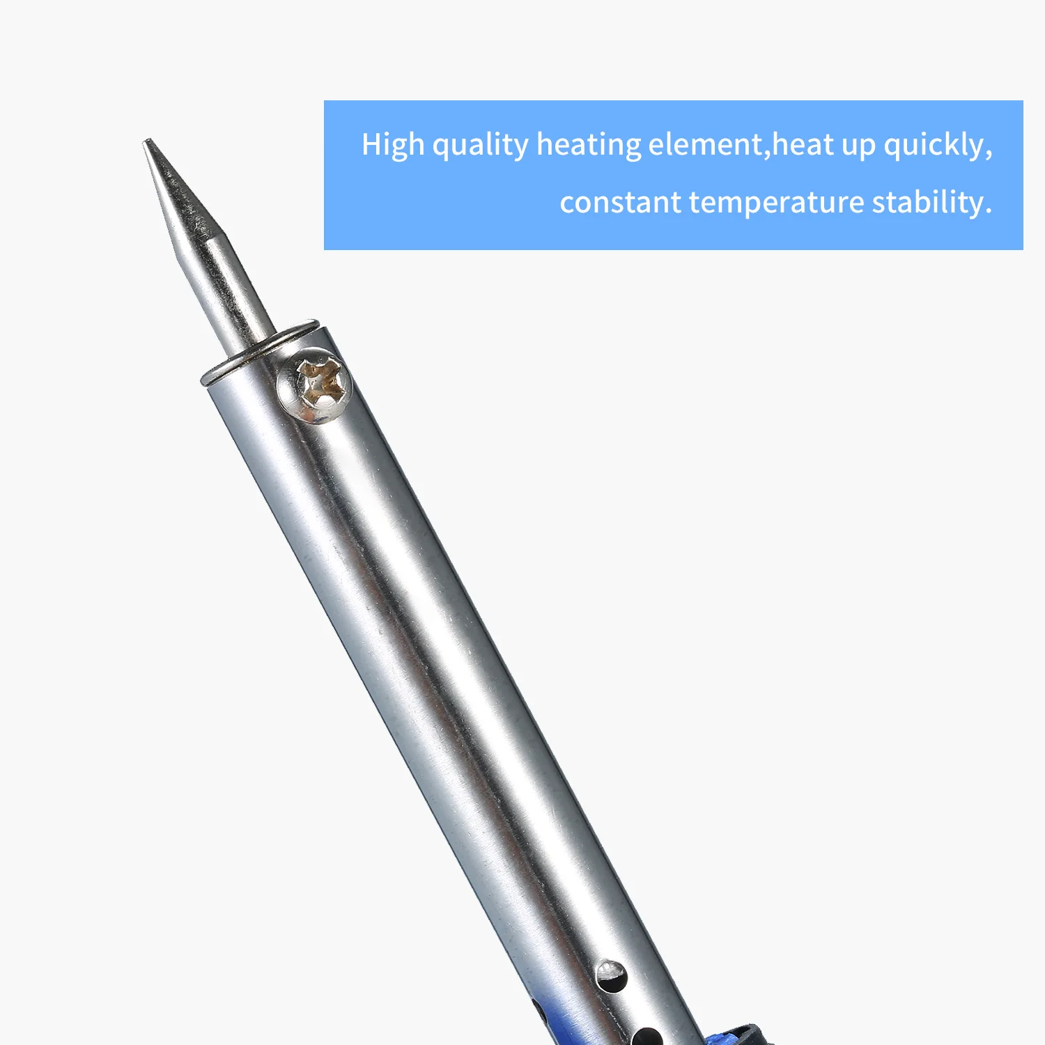 Двойной Электрический паяльник пистолет регулируемый синий 40/80 Вт