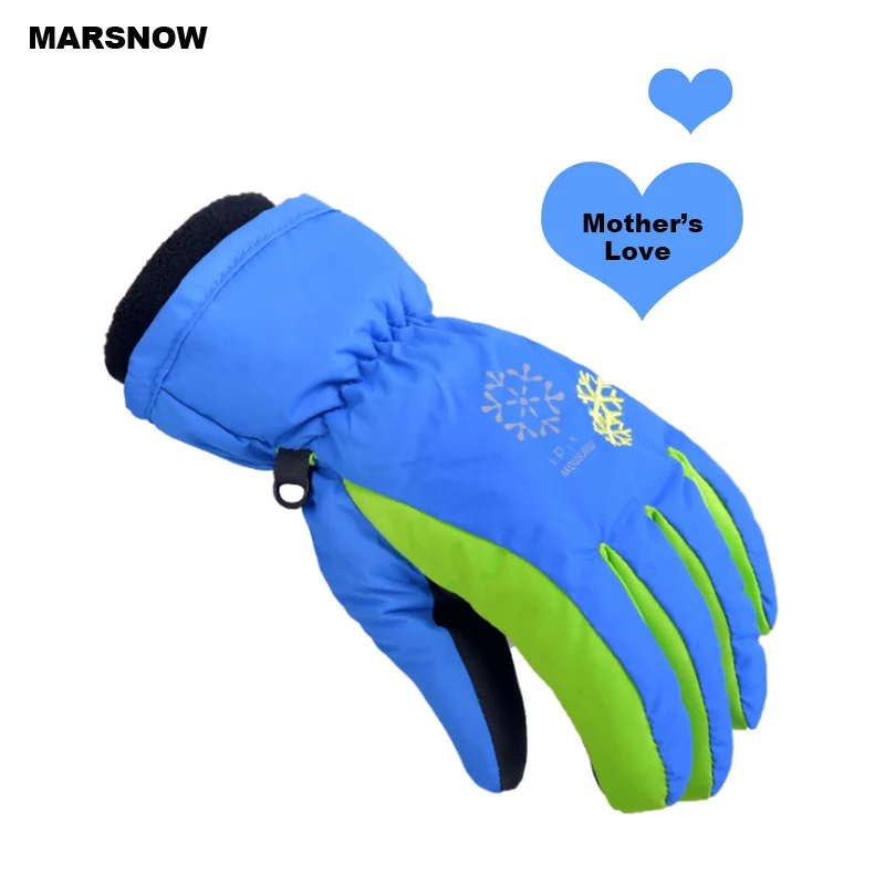 SG20K Winter Children Waterproof Windproof Snow Gloves Outdoor 4~7 Years Kid Skiing  Snowboarding Gloves