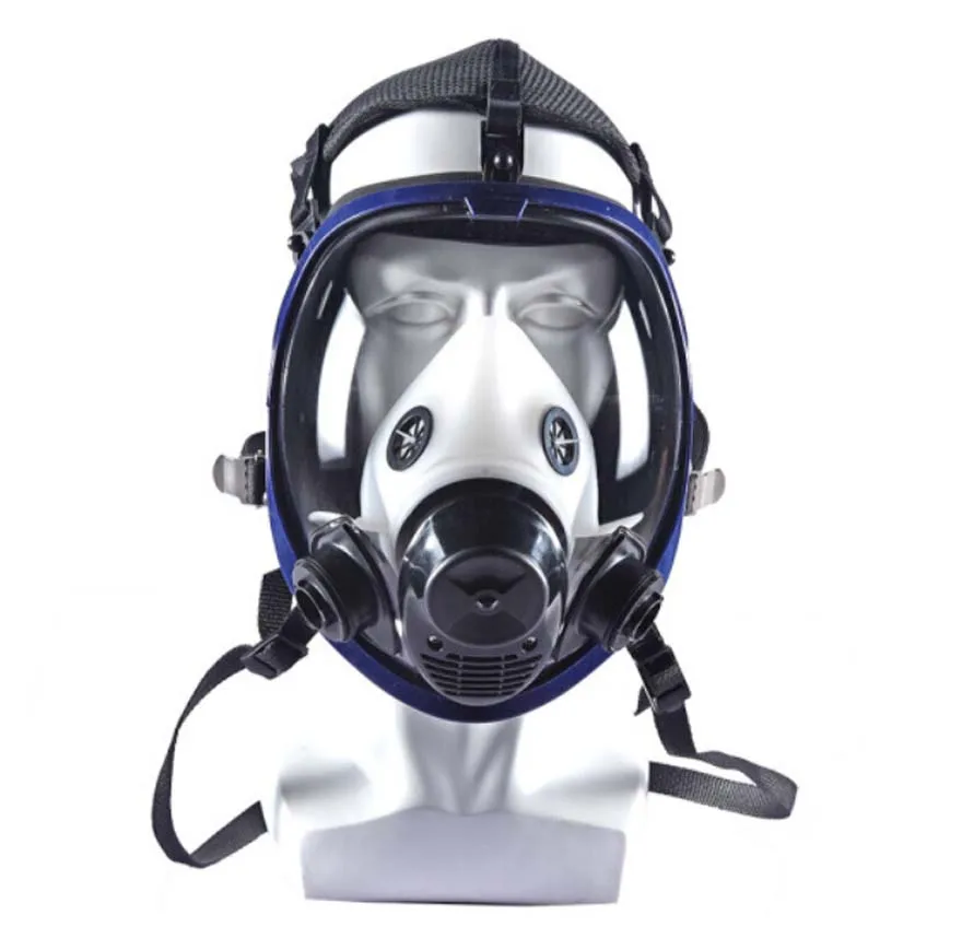 1pc mask 17 в 1 лицевая противогаз Силиконовый Фильтр маска от защиты от химического воздействия пылекислотные токсичные воздушные химические респираторы живопись/пестициды/лаборатории - Цвет: 1pc mask
