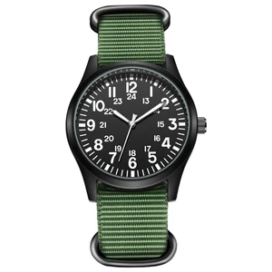 Air Force Field Watch Fabric Strap 24 Hours Display Japan Quartz Movement 42mm Dial in India