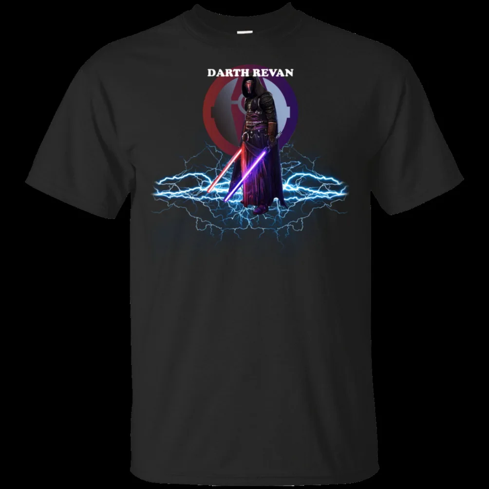 Звездные войны Дарт Реван Империя Логотип страсть сила силы футболка Черная