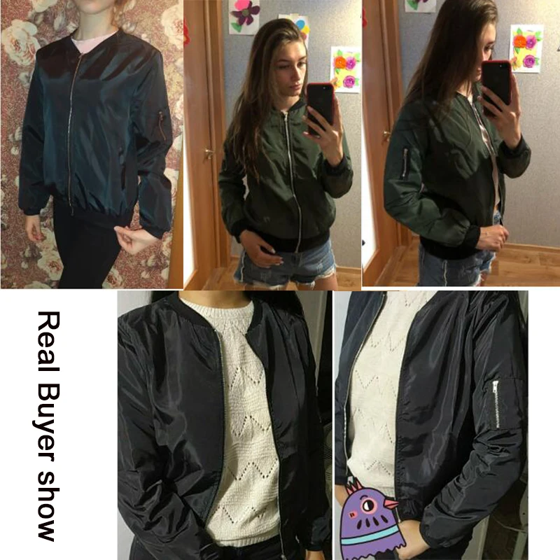 

2021 Summer Spring Windbreaker Jacket Women Thin Long Sleeve Zipper Baseball Coats New Fashion Casual Solid Color Femme Outwear