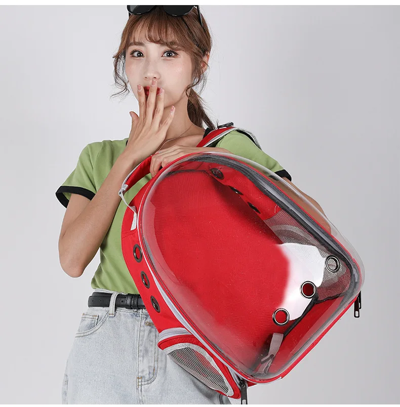 

Pet cats and dogs carry bags go out portable transparent space capsule pet bag go out cat and dog supplies breathable backpack