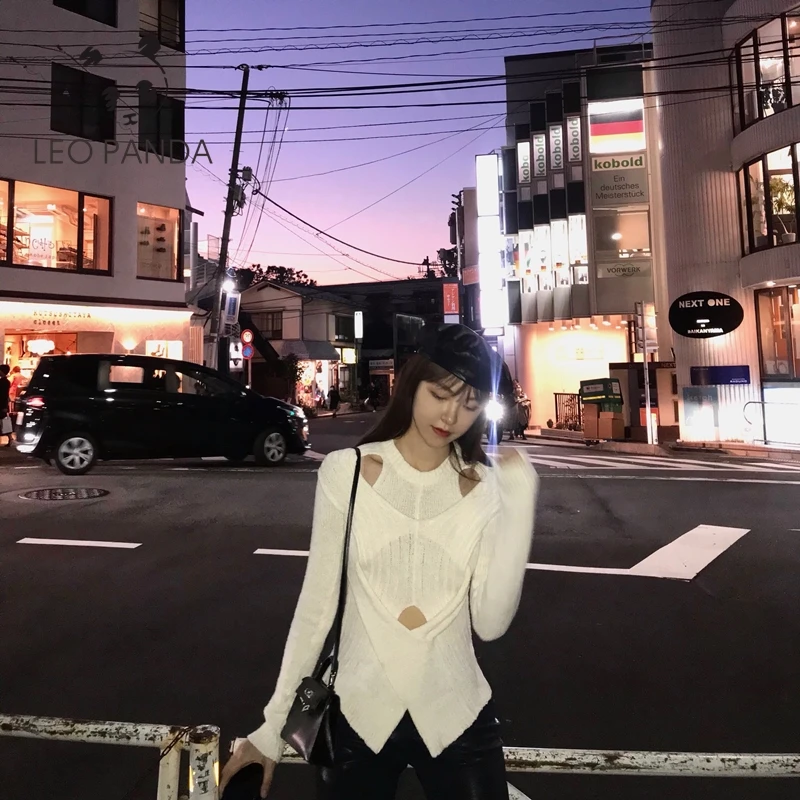 Женские футболки в рубчик с длинным рукавом и высоким воротом осень 2019