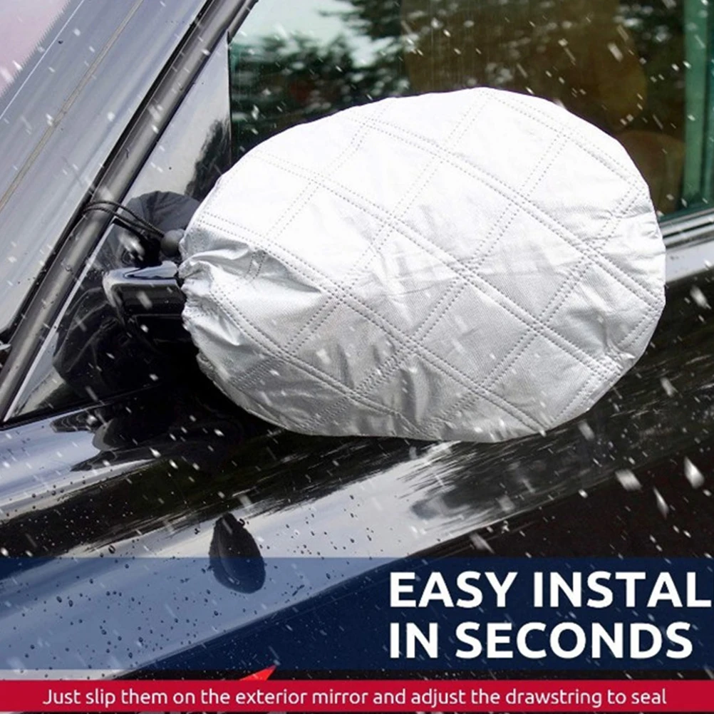 1 пара Автомобильное зеркало заднего вида снежный дождь ледяной чехол утолщенное
