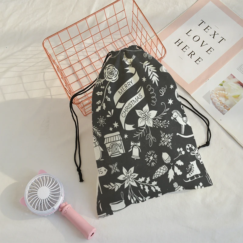 Подарочная карманная сумка с рождественским принтом рождественский подарок