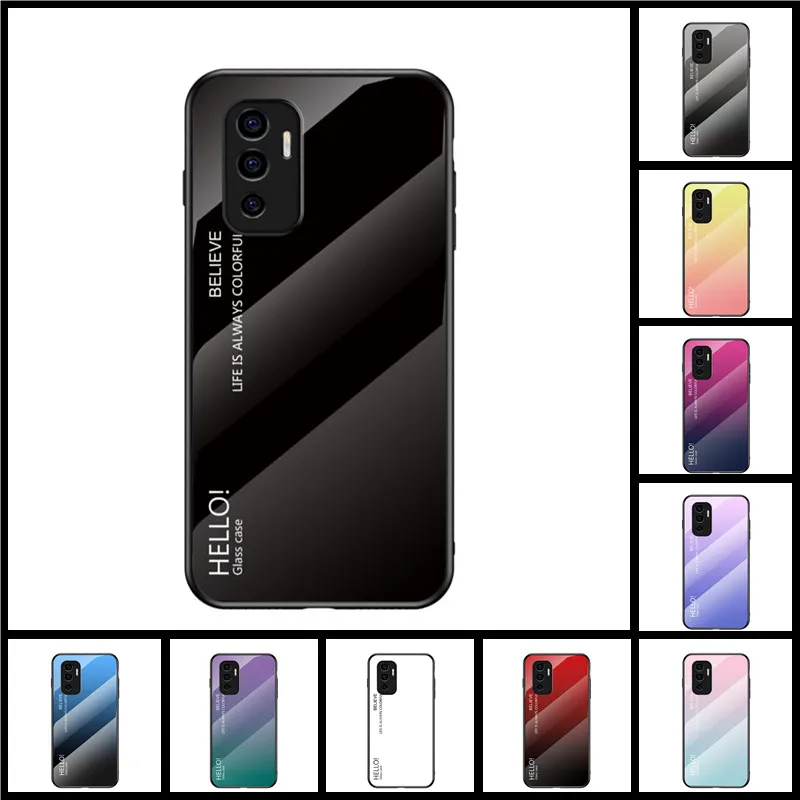 Роскошный мягкий чехол-бампер с градиентом для Vivo V23e S10e Y15s 4G, 6,44 дюйма, для Vivo Y15s 4G