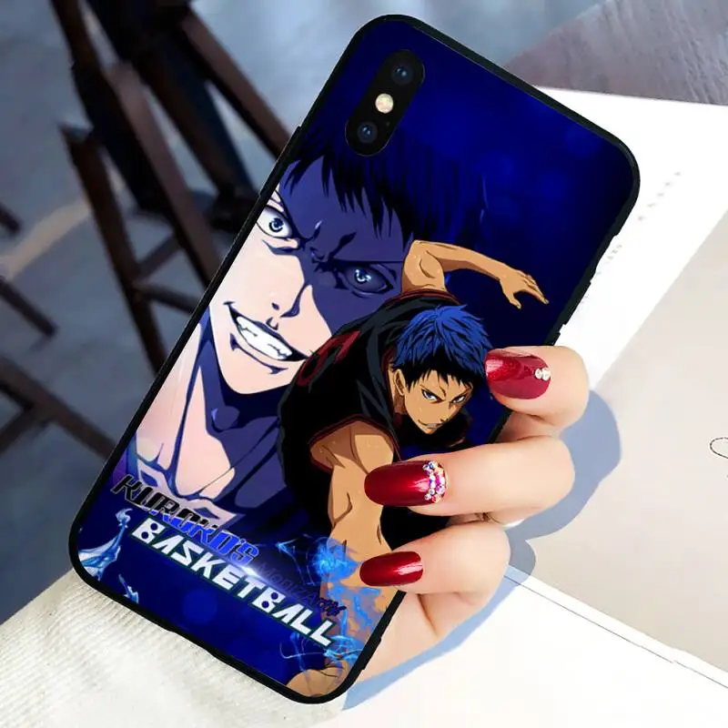 

Kuroko No Basket Anime Aomine Daiki Phone Case For Black-Iphone 5 5s se 6 6s 7 8 11 12 X Xs Xr Pro Plus Max Mini Cover