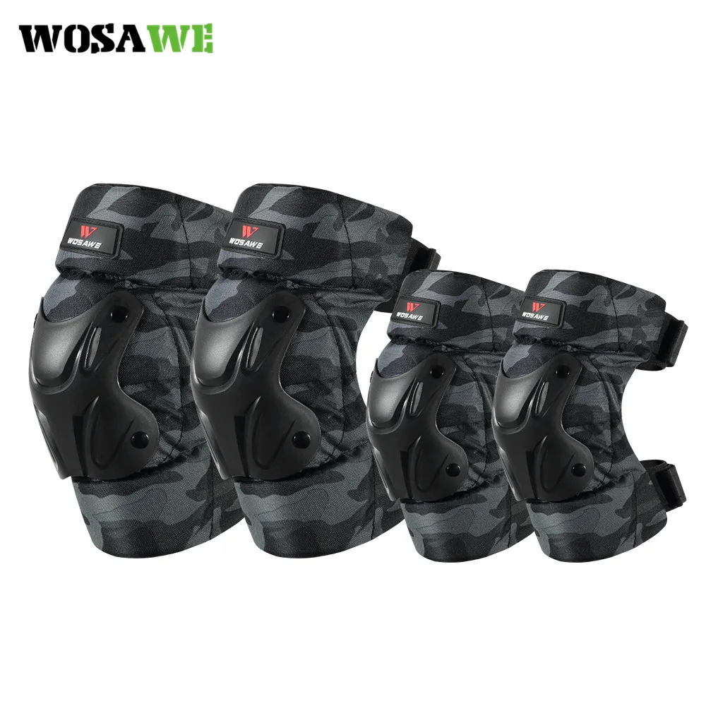 

WOSAWE Adults Knee Pads Elbow Pads Sport Protective Gear Set for Cycling Motocross Skateboard Roller Skating