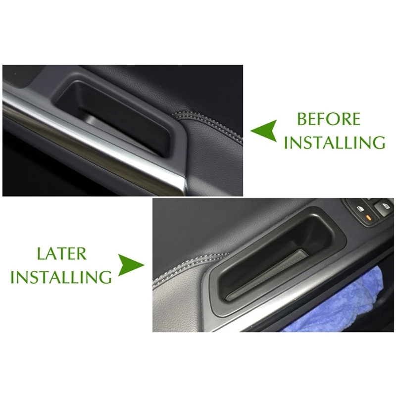 

for Volvo XC60 2010-2017 Car Front Door Armrest Storage Box Container Holder Stowing Tidying Storage Boxes
