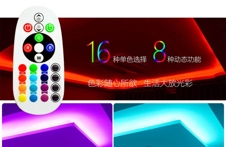 Fanlive 50 м AC220V 110 В Светодиодная лента 5050 60 Светодиодный s/M IP67 водонепроницаемый RGB, 16 цветов веревка освещение для наружного радиочастотного пульта дистанционного управления