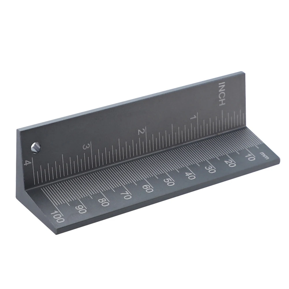 

Drill Bit Guide Depth Ruler 0-100mm Gauge Aluminum Alloy Drill Length Angle Ruler Limit Ring Installation Supplies