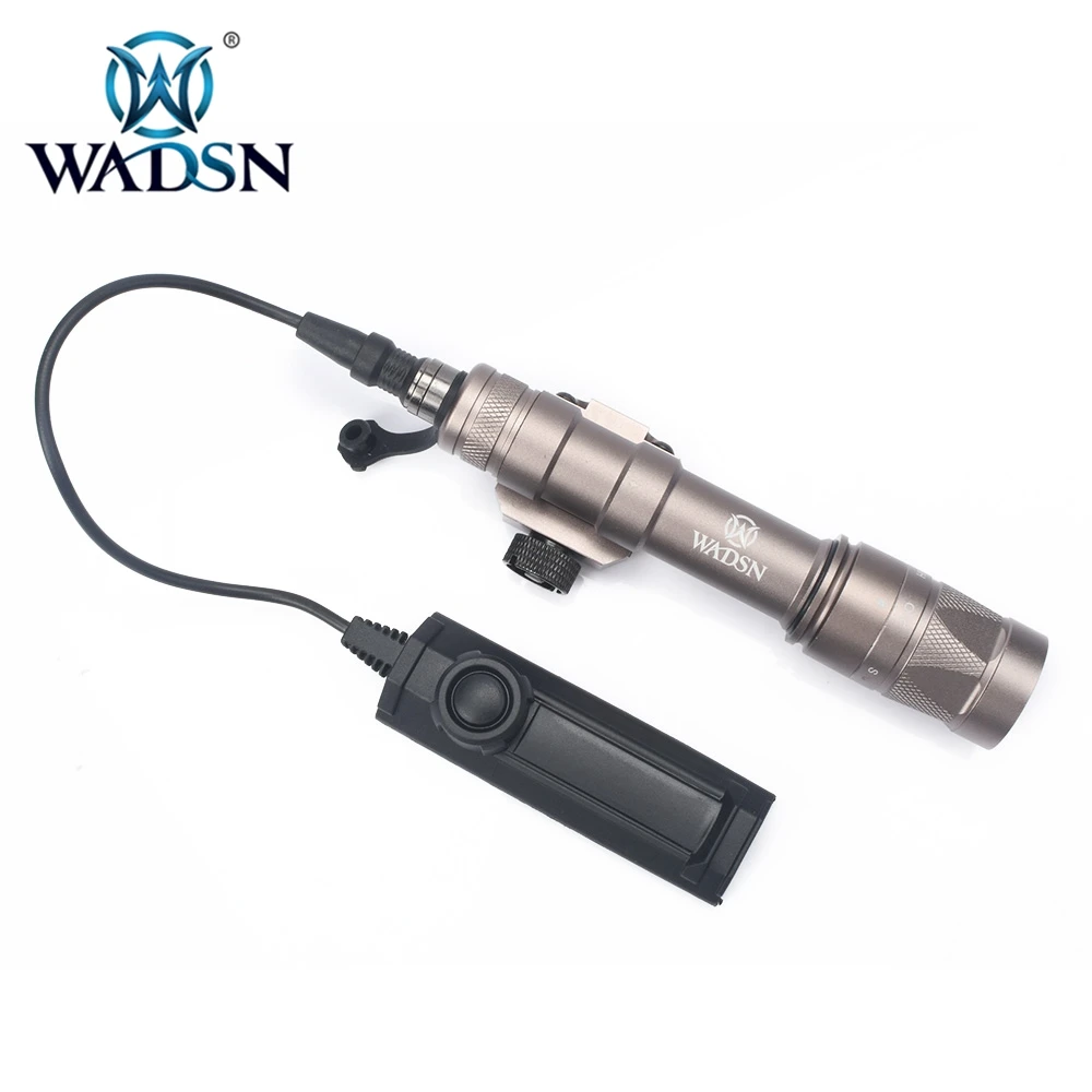 WADSN Softair Flashlight M600W With Dual Function Tape Switch KM2-A Lamp Module Strobe M600 Airsoft Torch WD04011 Weapon Lights