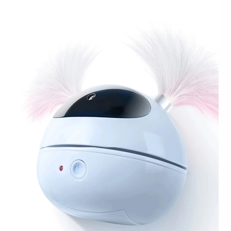 

Interactive Electric Laser Cat Toys Roly-poly Robot Teasing Cat Feather Toys Colorful Led Laser Automatic Toys Pet Cat Supplies