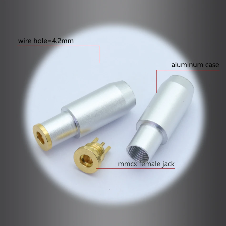 

100pcs Enthusiasts Earphone Jack MMCX Female Socket Gold Plated Earphone Pin Plug Solder Jack Long Shell for Shure ED5 SE535