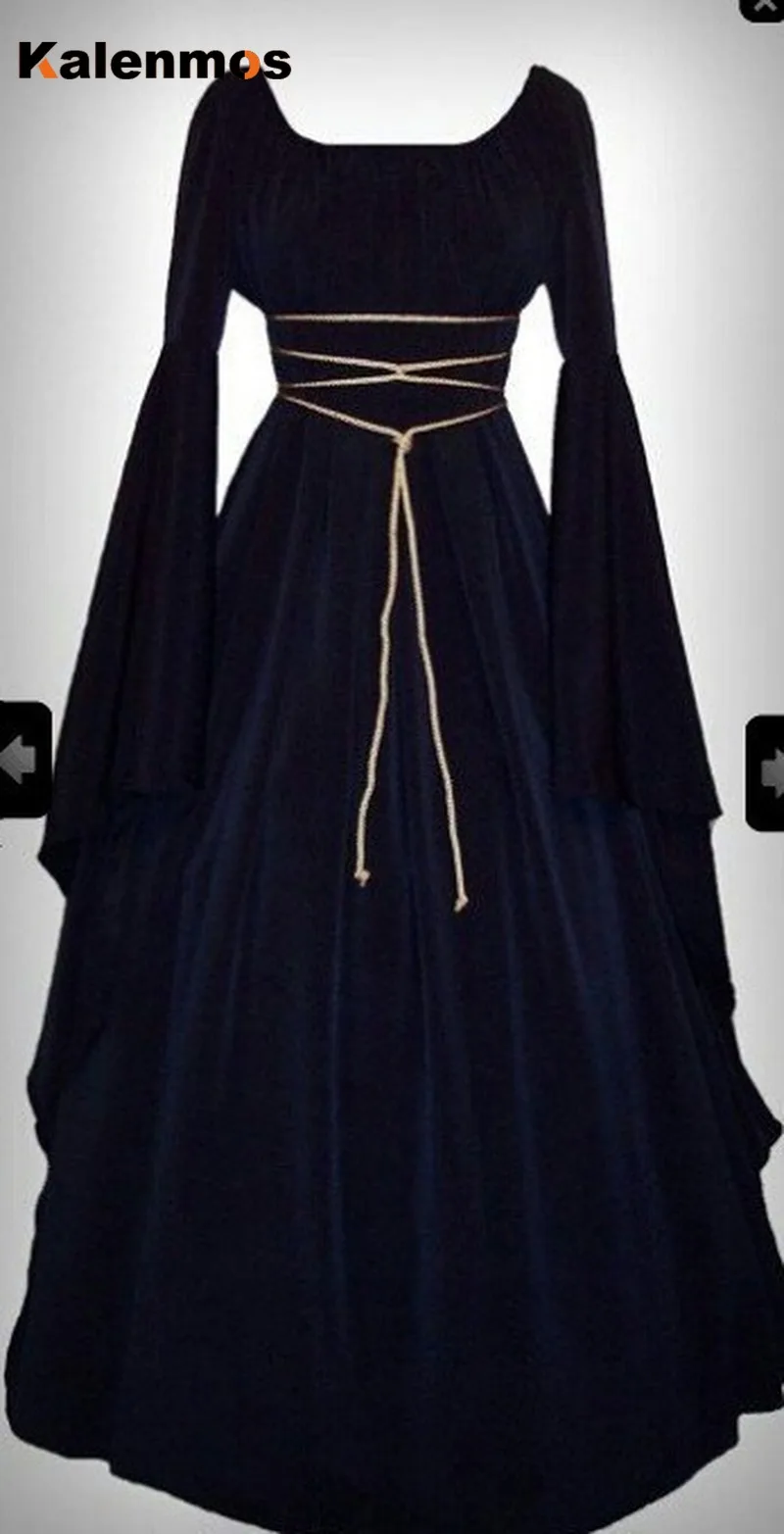 Платья на Хэллоуин для женщин средневековый дворец маскарадные костюмы Карнавал