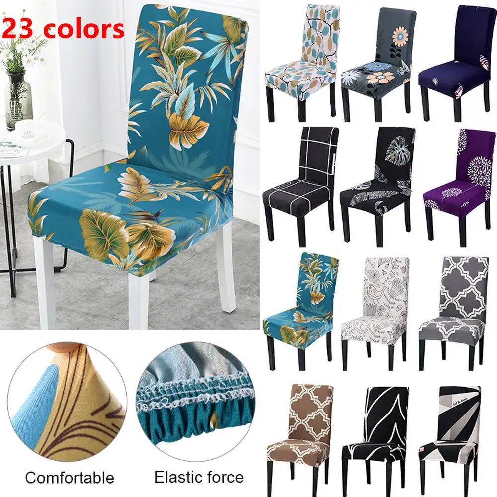 1 шт спандекс эластичный Печатный обеденный чехол для кресла современный Съемный