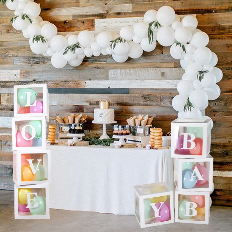 Воздушный шар прозрачная упаковка A-Z для первого дня рождения вечеринки | Дом и