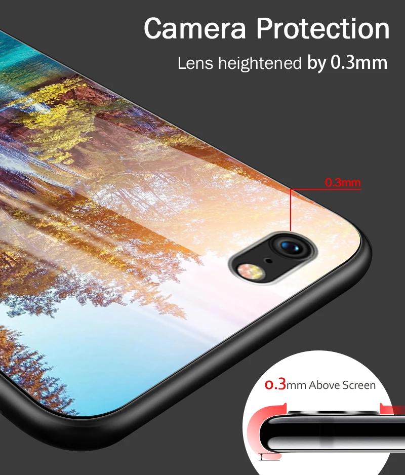 Противоударный жесткий чехол для iPhone 5S, SE 6 6S 7 8 Plus XR XS MAX для Meizu M5 M6 M8 M9 Note 16th Plus Роскошный чехол из закаленного стекла