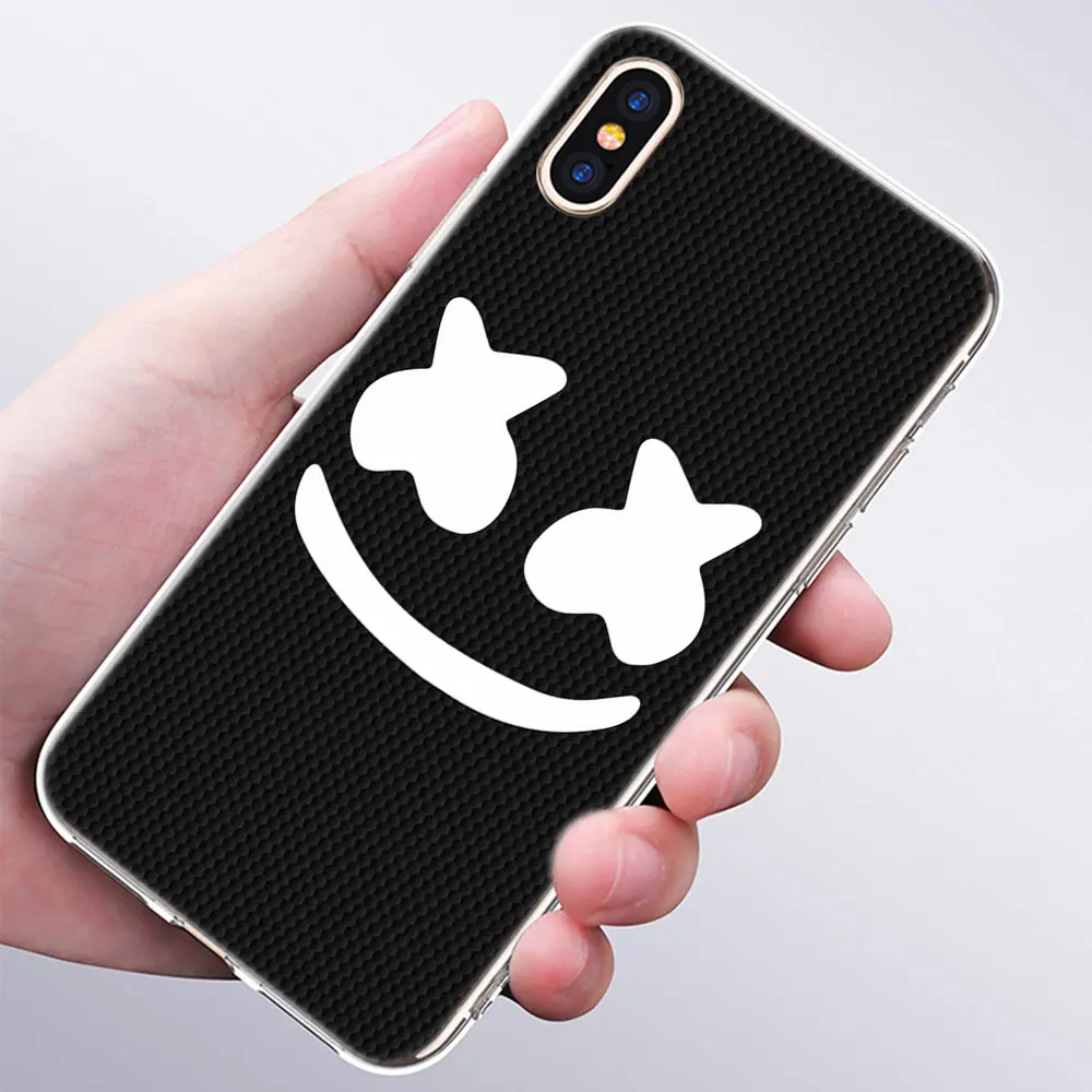 011 Роскошный мягкий силиконовый чехол для телефона DJ marshmallow для Apple iPhone 11 Pro XS Max X XR 6 6S 7 8 Plus 5 5S SE Модный чехол - Цвет: 011