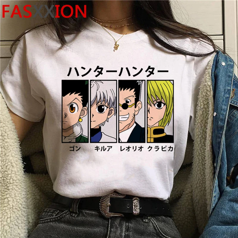Kawaii Hunter X футболка с изображением охотника Men Killua Zoldyck забавная мультяшная Милая
