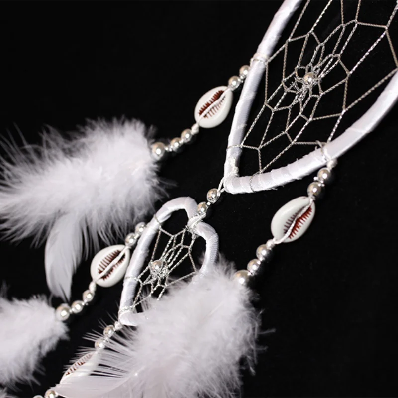 

2017 Fashion Hot New Design Circular Heart Shape Feathers Wall Hanging Decoration Decor Wind Chimes Dreamcatcher
