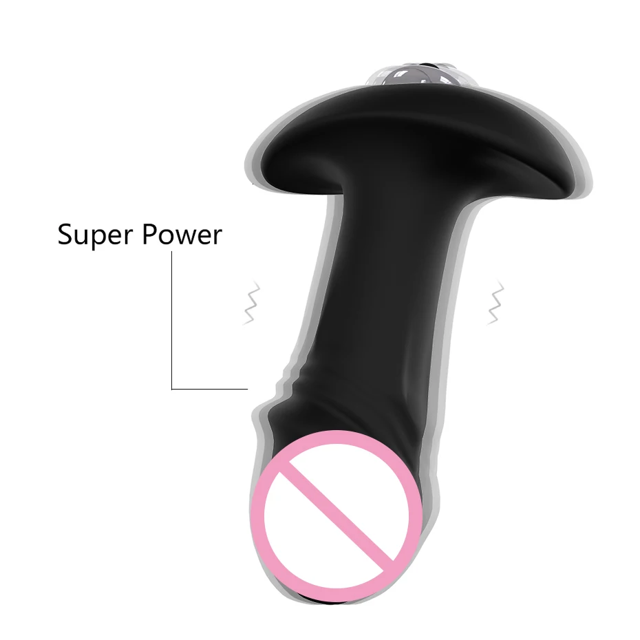 2 в 1 Вибрирующая Анальная пробка для взрослых секс игрушки пар массажер простаты