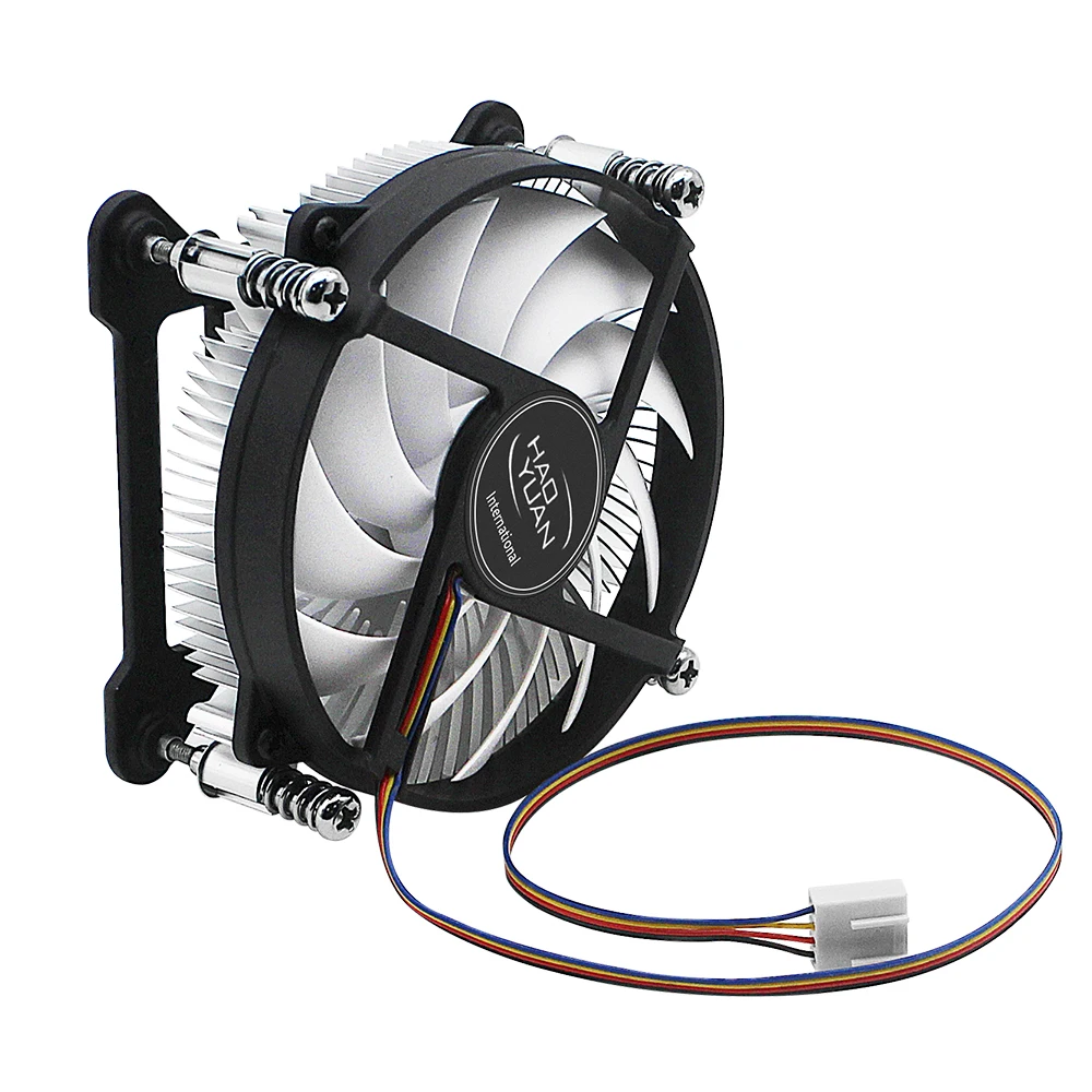 MACHINIST Copper core Heat Pipes CPU Cooler 4 Pin PC quiet Intel 1150 1155 95mm CPU Cooling Fan 40mm mini PC images - 6