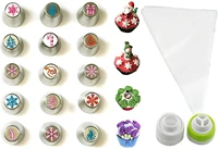 new russian icing piping tips christmas design for cakes cupcakes cookies decoration pastry home baking tools
