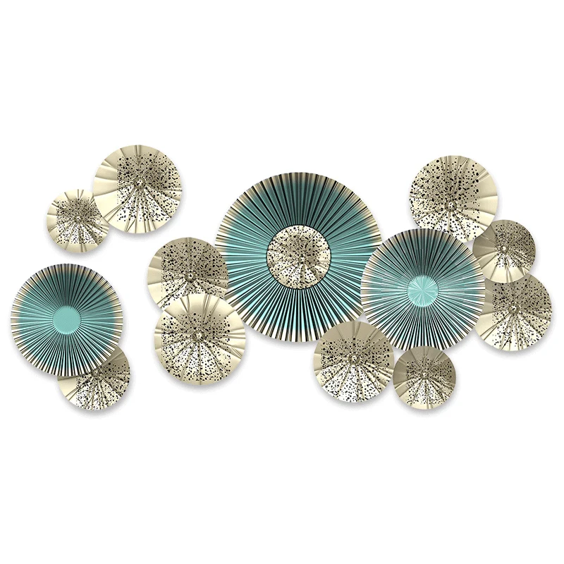 

Creative 115*58cm 3D Fan Wall art Decals European Style Living Room Home Decor Vinyl Bedroom Decoration Posters Wallpaper