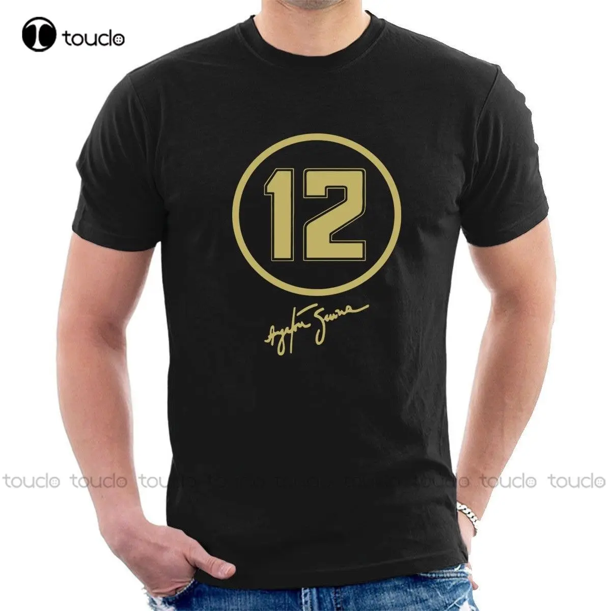 

New Fashion Men Tops Tees Free Shipping Number 12 Ayrton Senna Jps Tribute Personalized Shirts Custom Unisex Tee Xs-5Xl