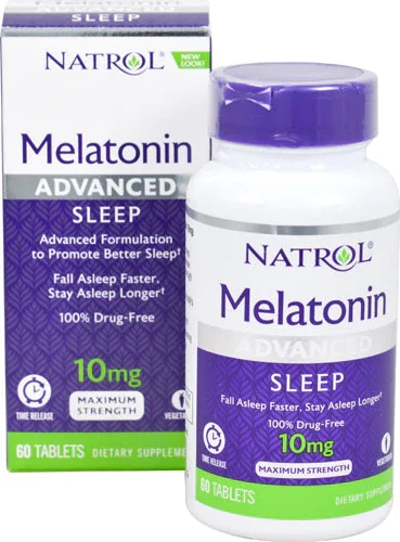 

Natrol Advanced Sleep Melatonin 10 mg 60 Tablets + Calcium Vitamin
