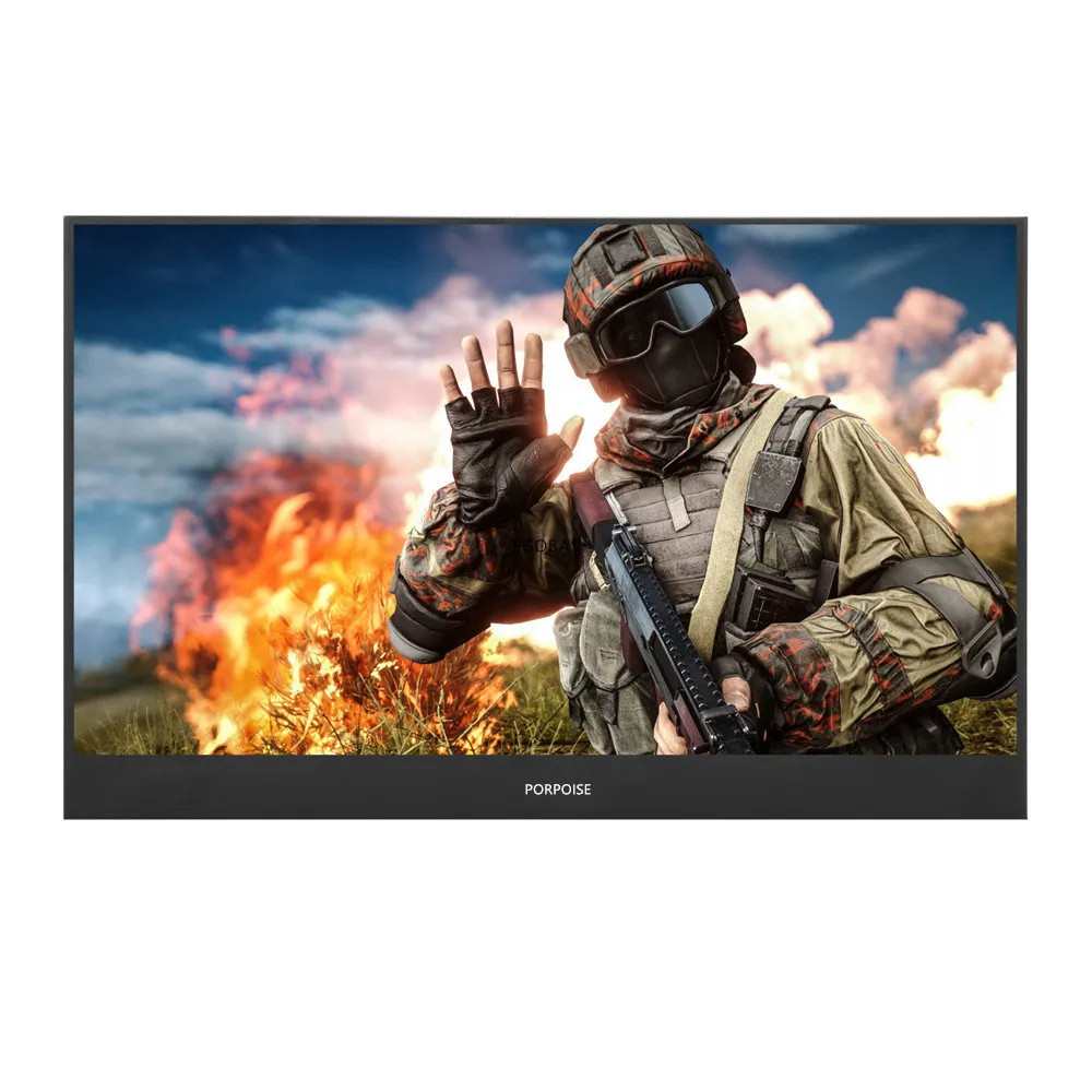 15," портативный монитор HDMI игровой светодиодный ips экран Поддержка Mini HDMI PC ноутбук, Xbox, переключатель PS4 монитор для PC Gamer