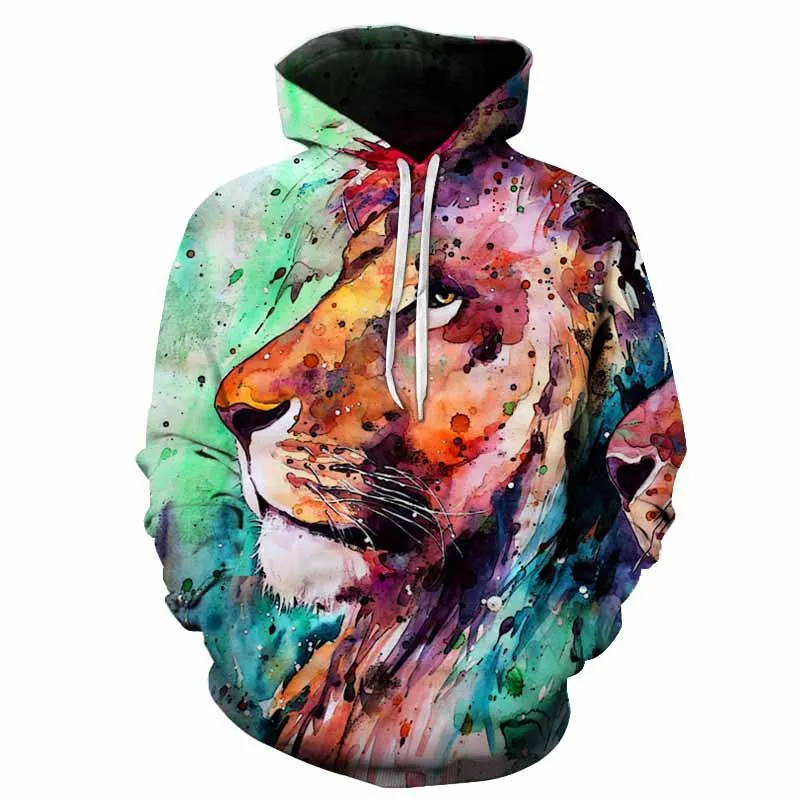 

Tiger face Men Hoodies 3D Print Animal sudaderas hombre Leopard Domineering Pullovers Cool hoodie Casual Sweatshirt
