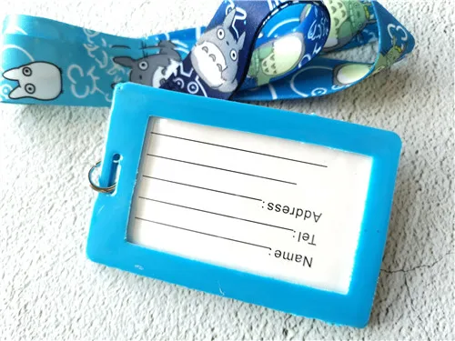 Аниме Синий Мой сосед Тоторо ПВХ именованный держатель для карт