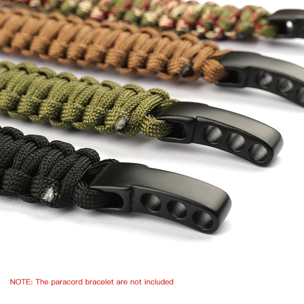 

Lixada 10Pcs Outdoor U Shape Adjustable Adjuster Anchor Shackle Camping Rope Paracord Bracelet Buckle Stainless Steel