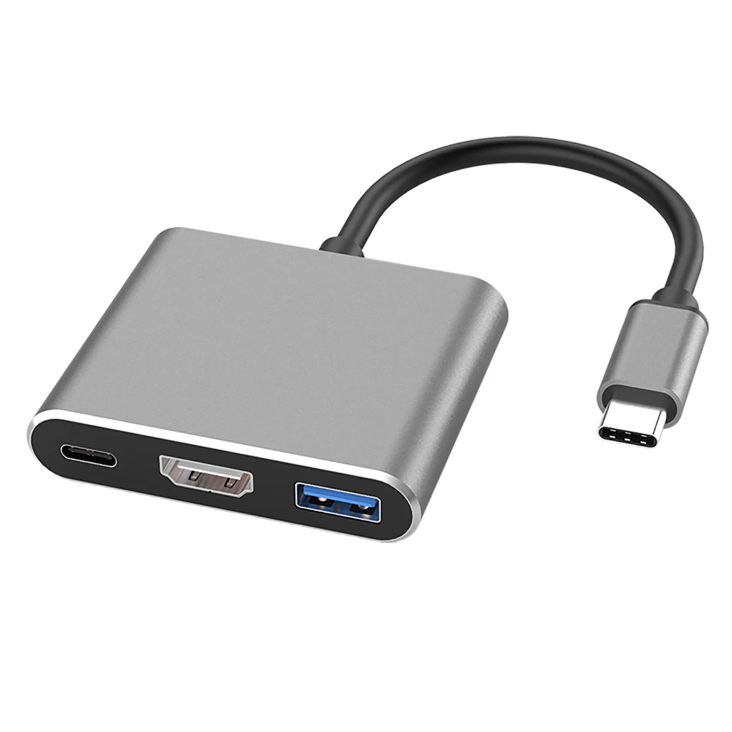 

Hot Selling New Arrival 3 in 1 Adapter USB 3.1 Type C to Hdmi+USB 3.0+Type C Hub