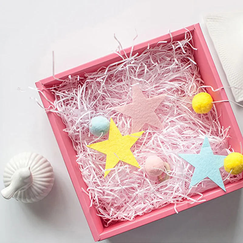 100g Per Bag DIY Paper Raffia Shredded Confetti Gift Box Filling Material Christmas Wedding Marriage Home Decoration | Дом и сад