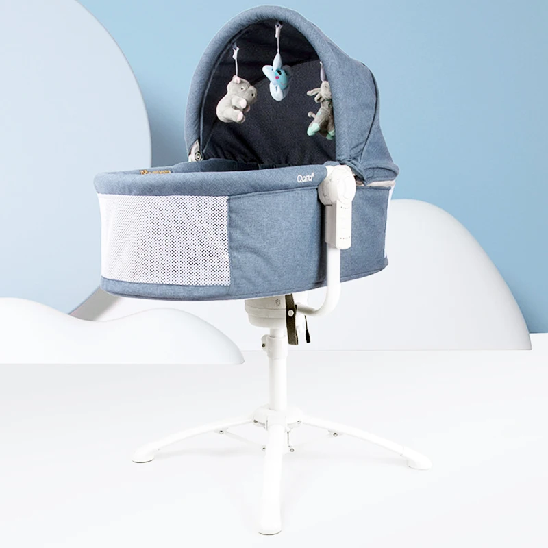 Hot New Three-in-one Electric Crib Can Sit and Reclining Rocking Chair European-style Dining Chair Lift Cradle Baby Crib