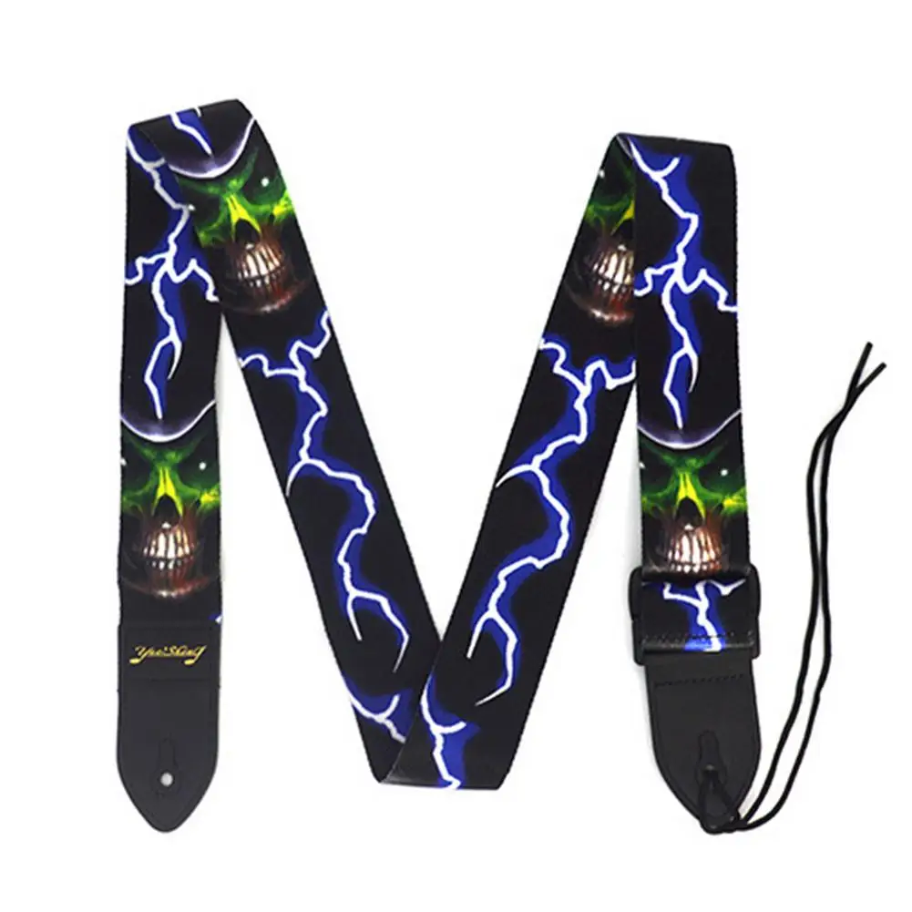 

Heavy Duty Guitar Strap Printed Ribbon Nylon Straps Adjustable For Acoustic Electric Guitar Ukulele Bass Multi-color Guitar Belt