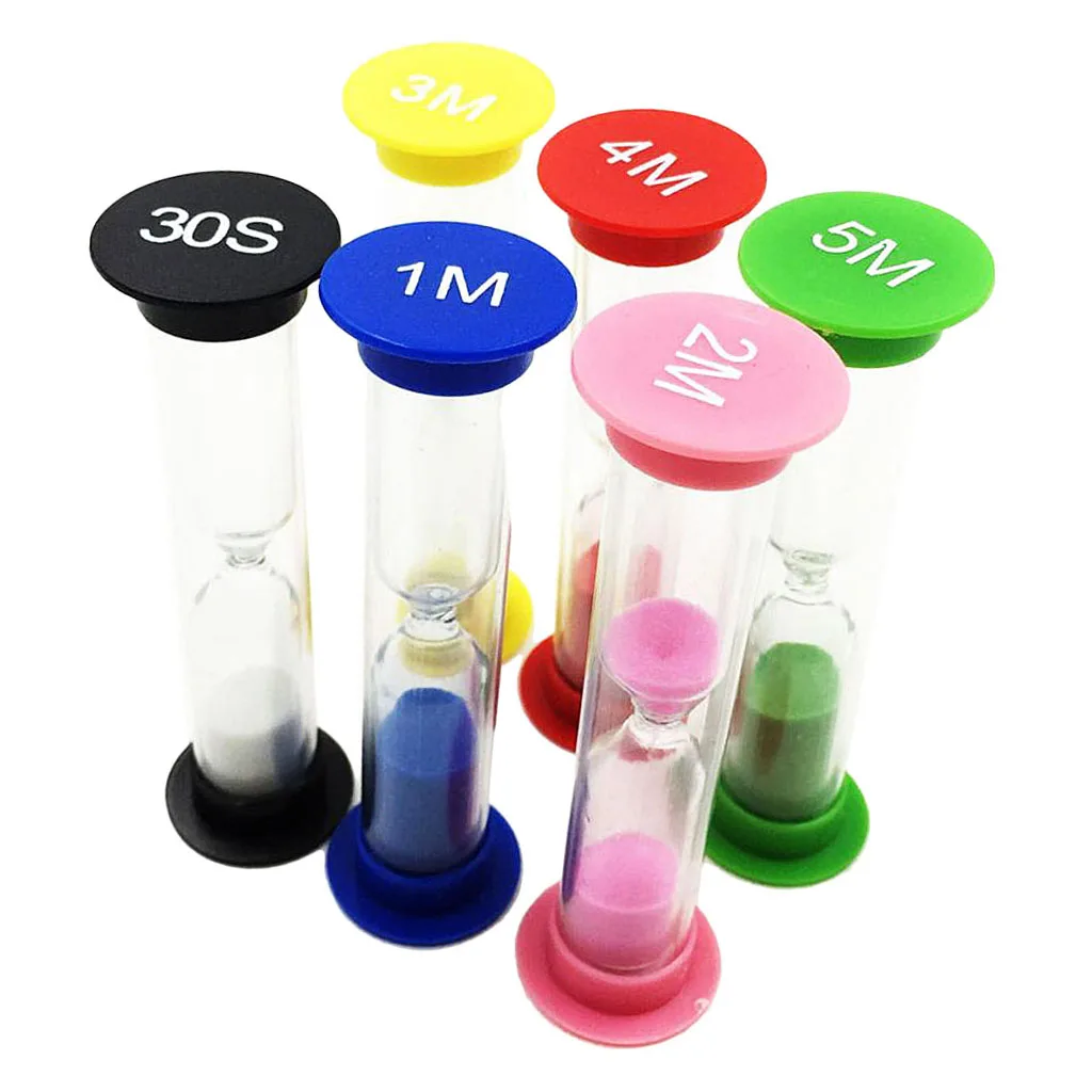 6 Colors Home Decor Desktop Sand Clock 1 2 3 4 5 Mins 30s Hourglass Timer | Дом и сад