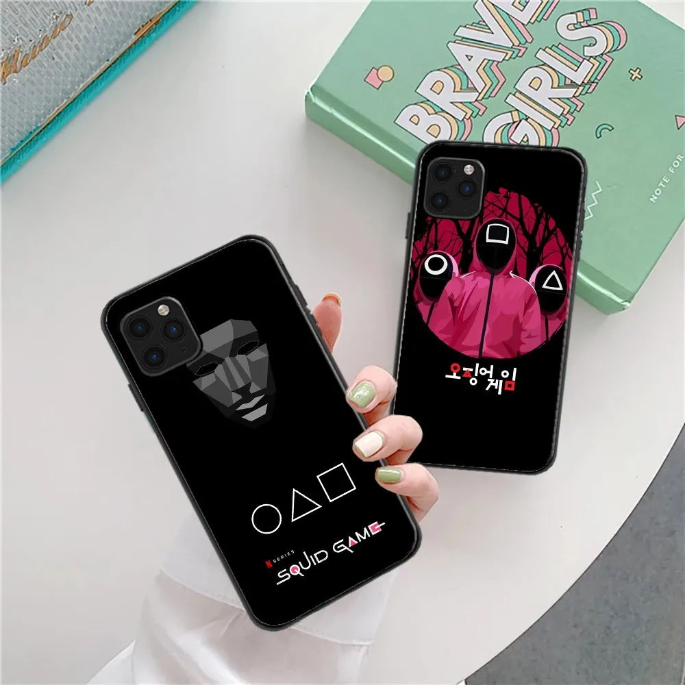 

Squid Game Korea Phone Case For iPhone 6 6S 7 8 Plus X XR XS 11 12 13 Pro MAX Mini Funda Soft TPU Carcasa Back Cover Hot TV