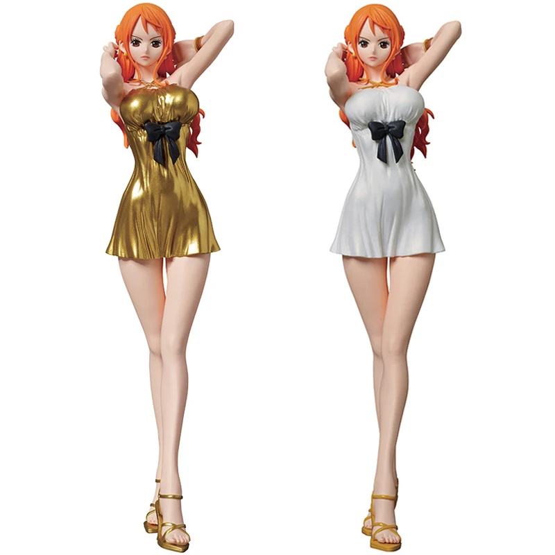 

Слитная пленка BANDAI Banpresto с золотистыми блёстками и гламурами, фигурка из ПВХ в стиле фильма Nami, BP36603