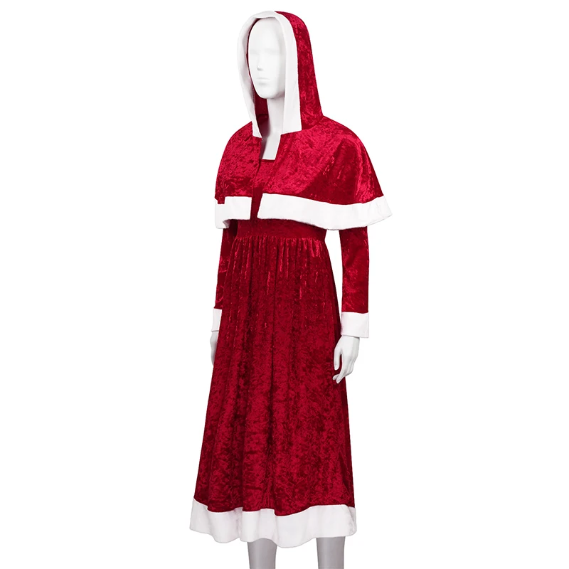 Женский Рождественский костюм в стиле милитари Mrs Claus Санта-Клауса для косплея