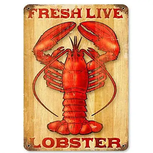Patisaner морепродукты живой Лобстер металлическая вывеска Ресторан Кафе Кухня