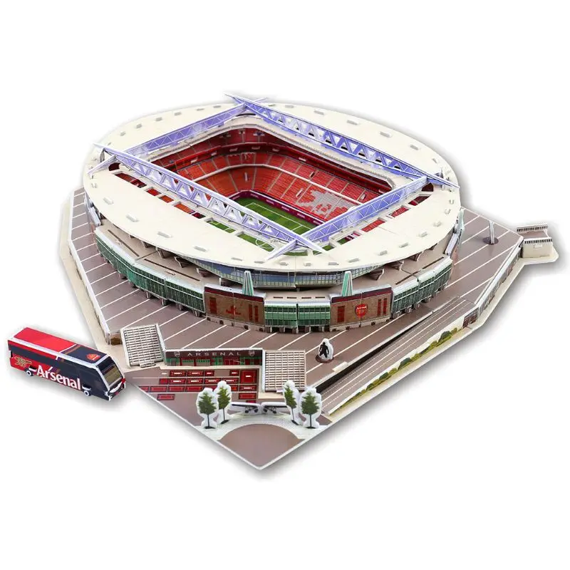 

DIY 3D Puzzle Jigsaw World Football Stadium Soccer Playground Assembled Building Model Toys for Children