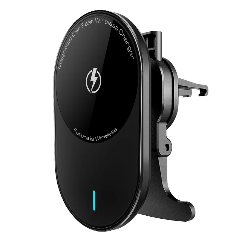 

Portable Compatible with All Qi Mobile Phones Wireless Fast Charging Bracket Wireless Car Charger Mount Magnetic Car