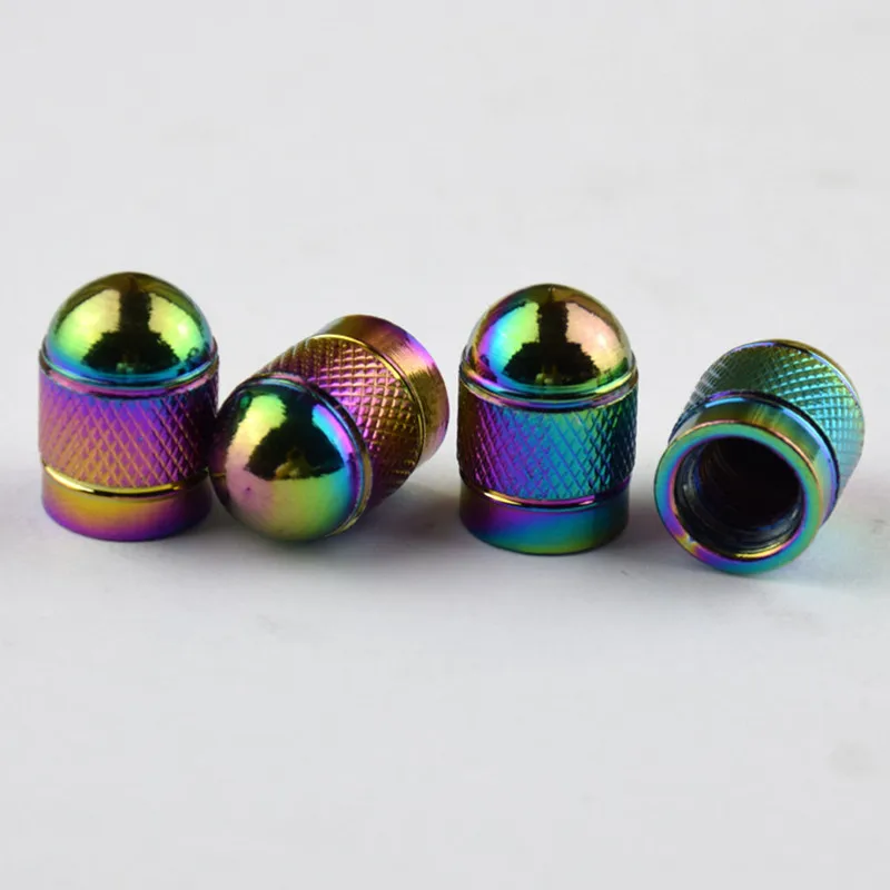 2PCS Aluminum Car Bike Tire Valve Caps Neon Lights Color Bullet Design Truck Air Port Cover Rim Wheel Stem Cap | Спорт и развлечения